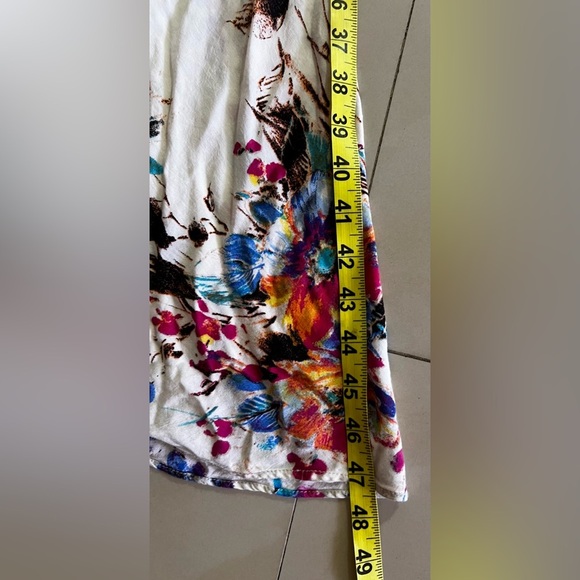 Banjul Floral Maxi Dress - White and Multicolor - Picture 9 of 16